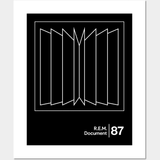 REM Document / Minimalist Graphic Design Fan Artwork Posters and Art